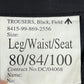 British Army SAS S95 Black Field Trousers - W34 L31.5