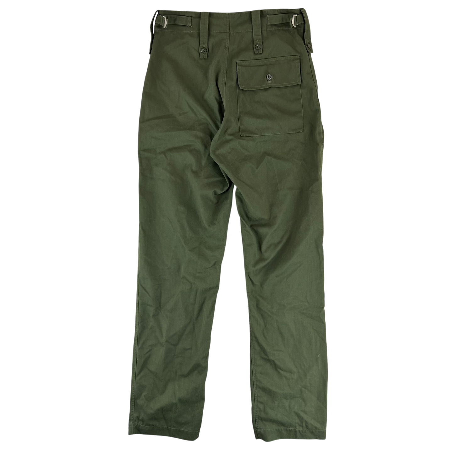 British Army Olive Green Fatigue Work Trousers - W32 L32