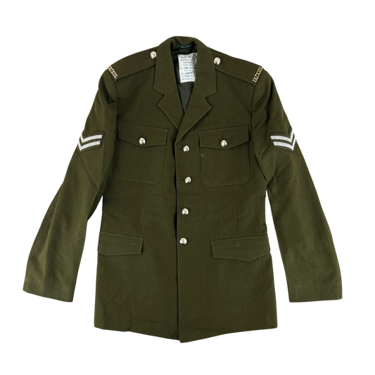 British Army 1980 Pattern No. 2 Olive Green Dress Jacket - 9th/12th Royal Lancers - Medium 180/100