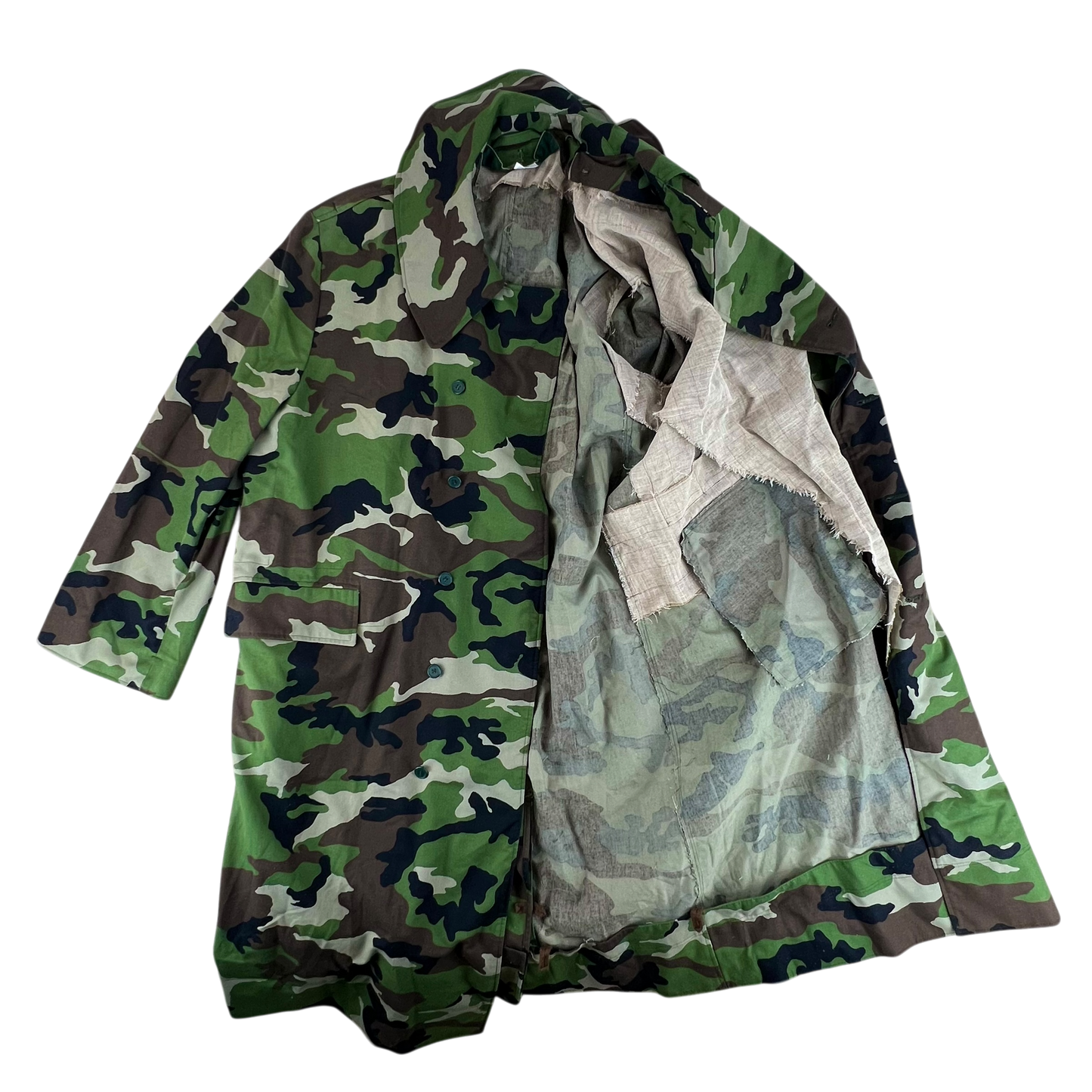 Slovak Army M97 Camouflage Dispatch Trench Coat - XX Large