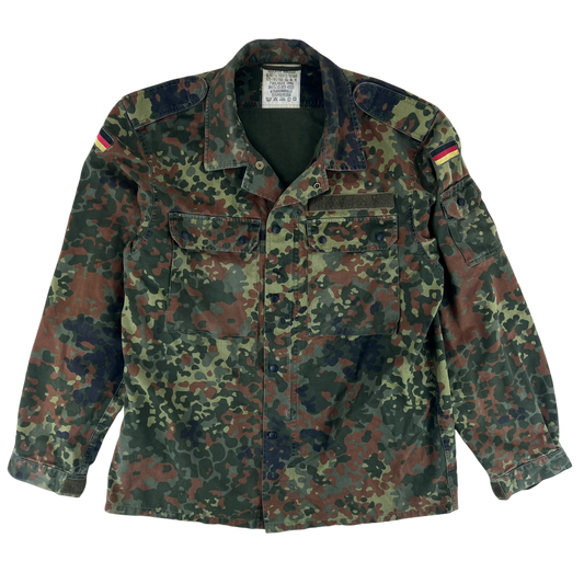 German Army Flecktarn Camouflage Long Sleeve Field Shirt - Large GrNr 9