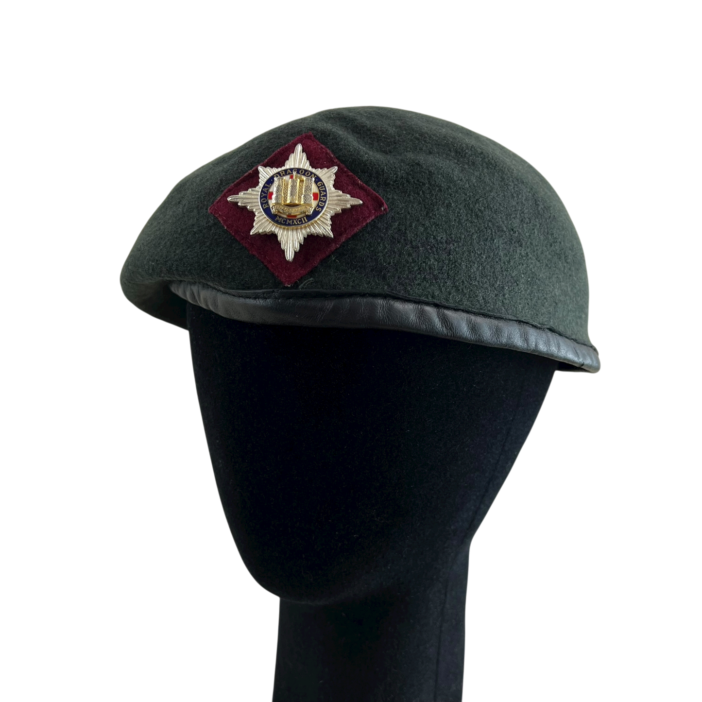 British Army Green Beret w/ Badge - Royal Dragoon Guards - Medium
