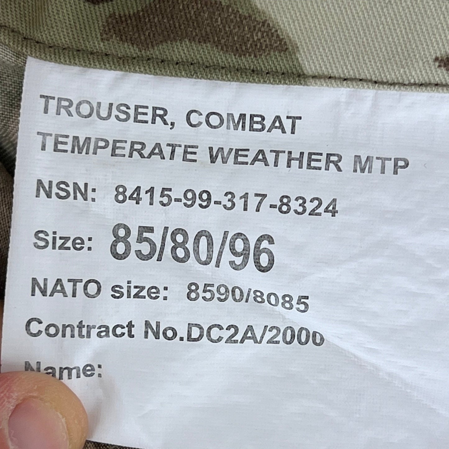 British Army MTP Camouflage Field Tailored Combat Shorts - W31