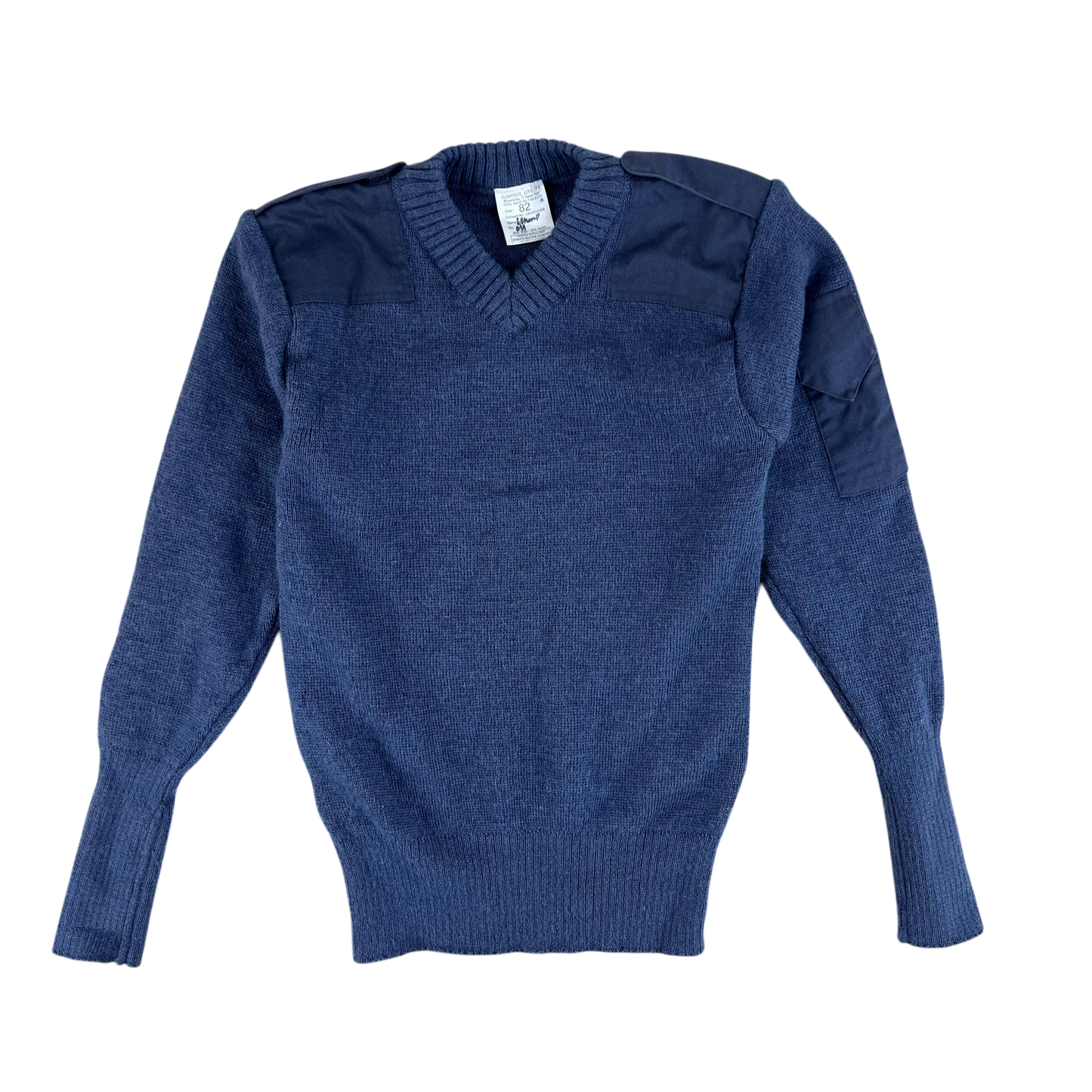 British RAF Wool V Neck Pullover Jersey Jumper - Small 82cm