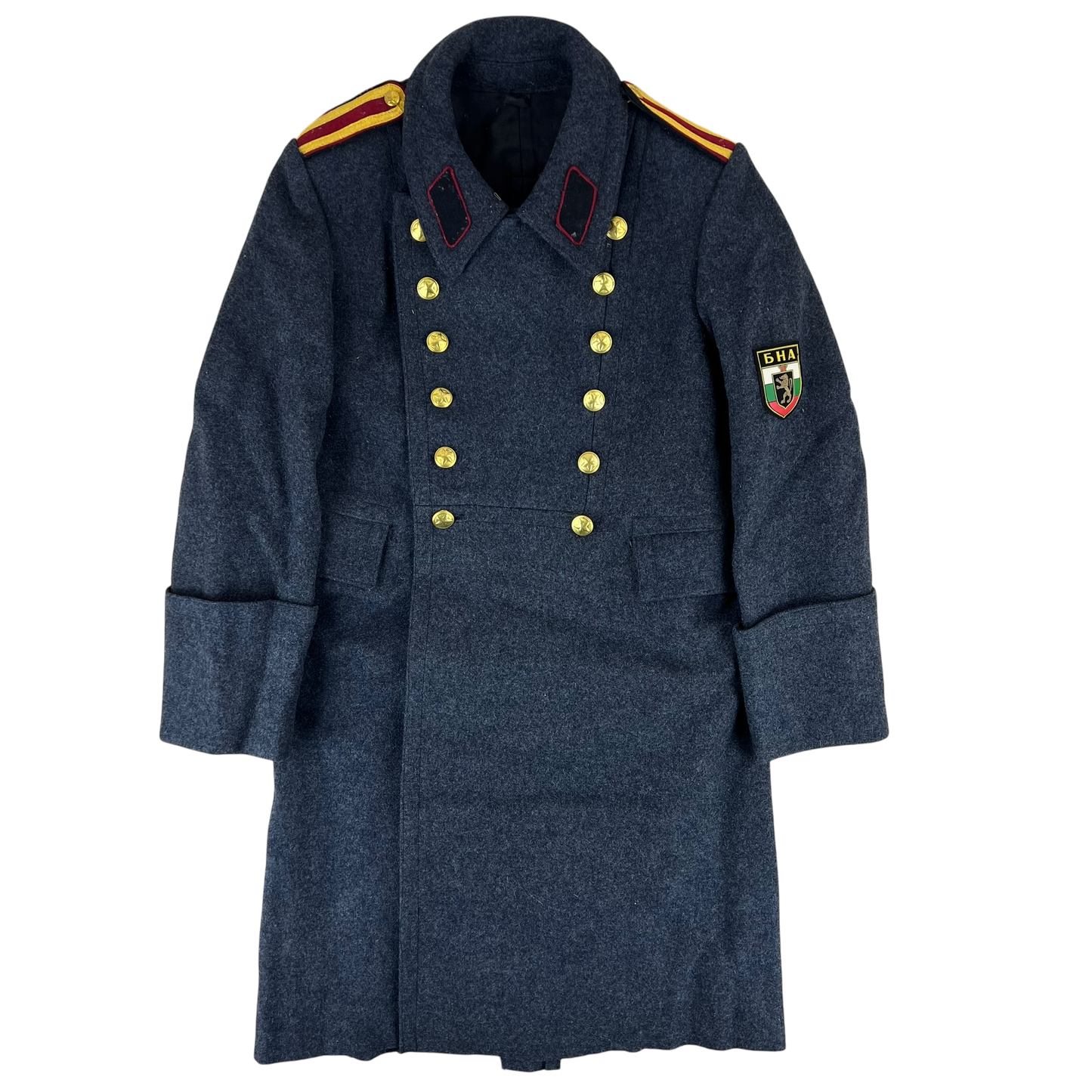 Bulgarian People's Army Officer's Grey Wool Greatcoat - Small