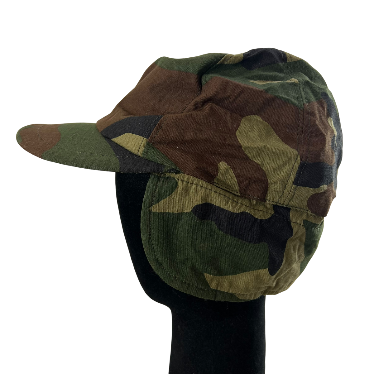 Turkish Army M81 Woodland Camouflage Ripstop Cold Weather Cap - All Sizes
