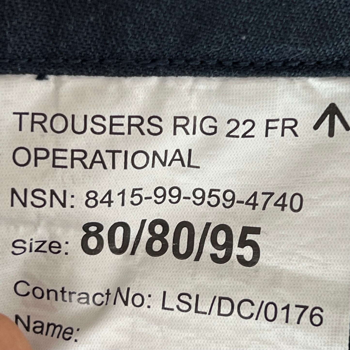 British Royal Navy FR Combat Trousers - W32 L31