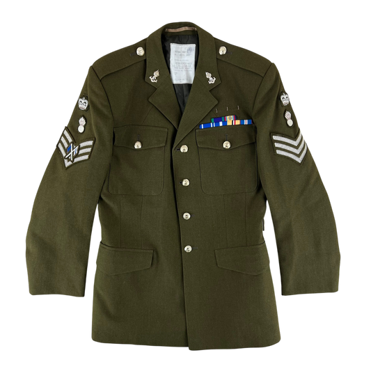 British Army Old Pattern No. 2 Olive Green Dress Jacket - Royal Engineers - Large 176/104