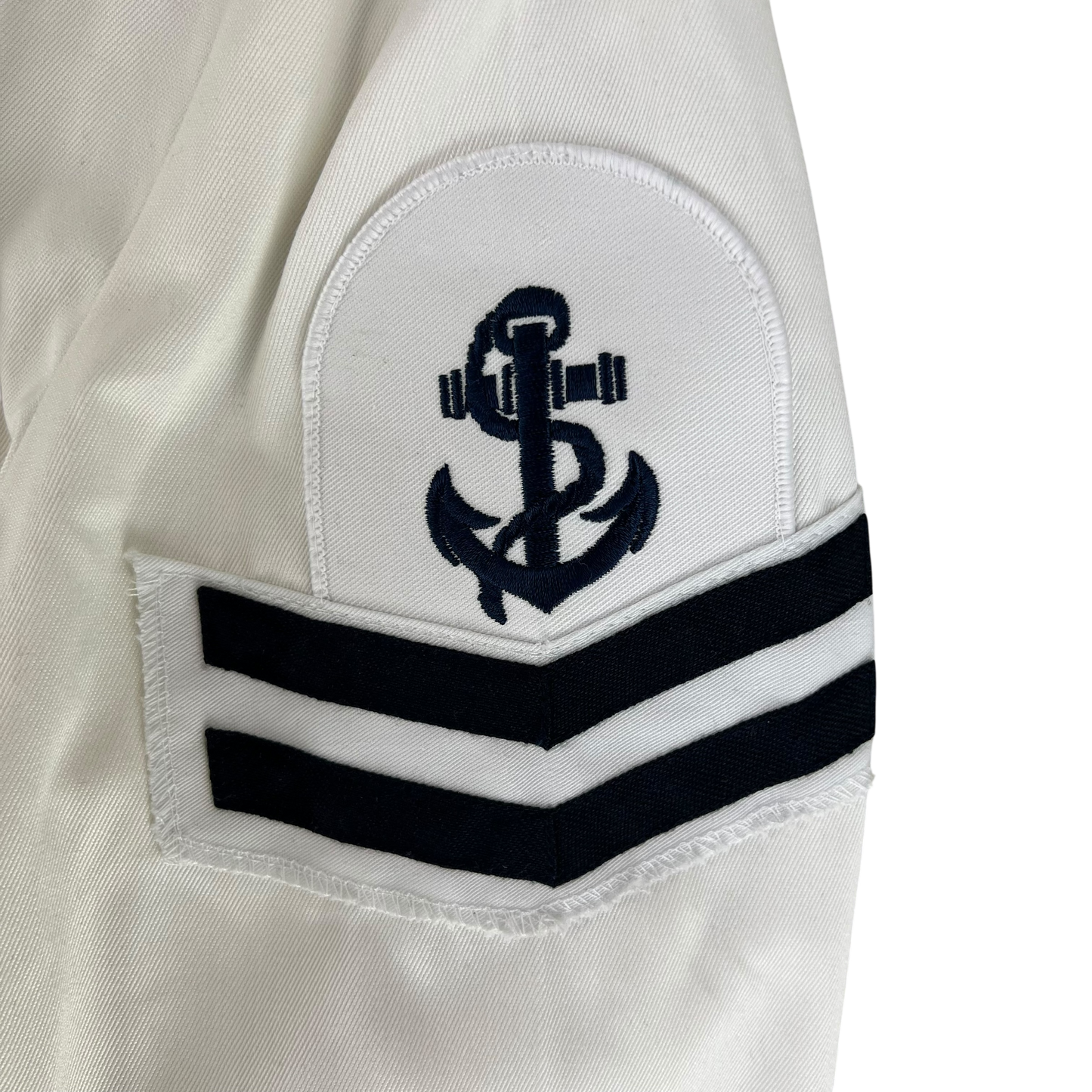 British Royal Navy Class II White Jumper Sailor's Top - X Large 182/116