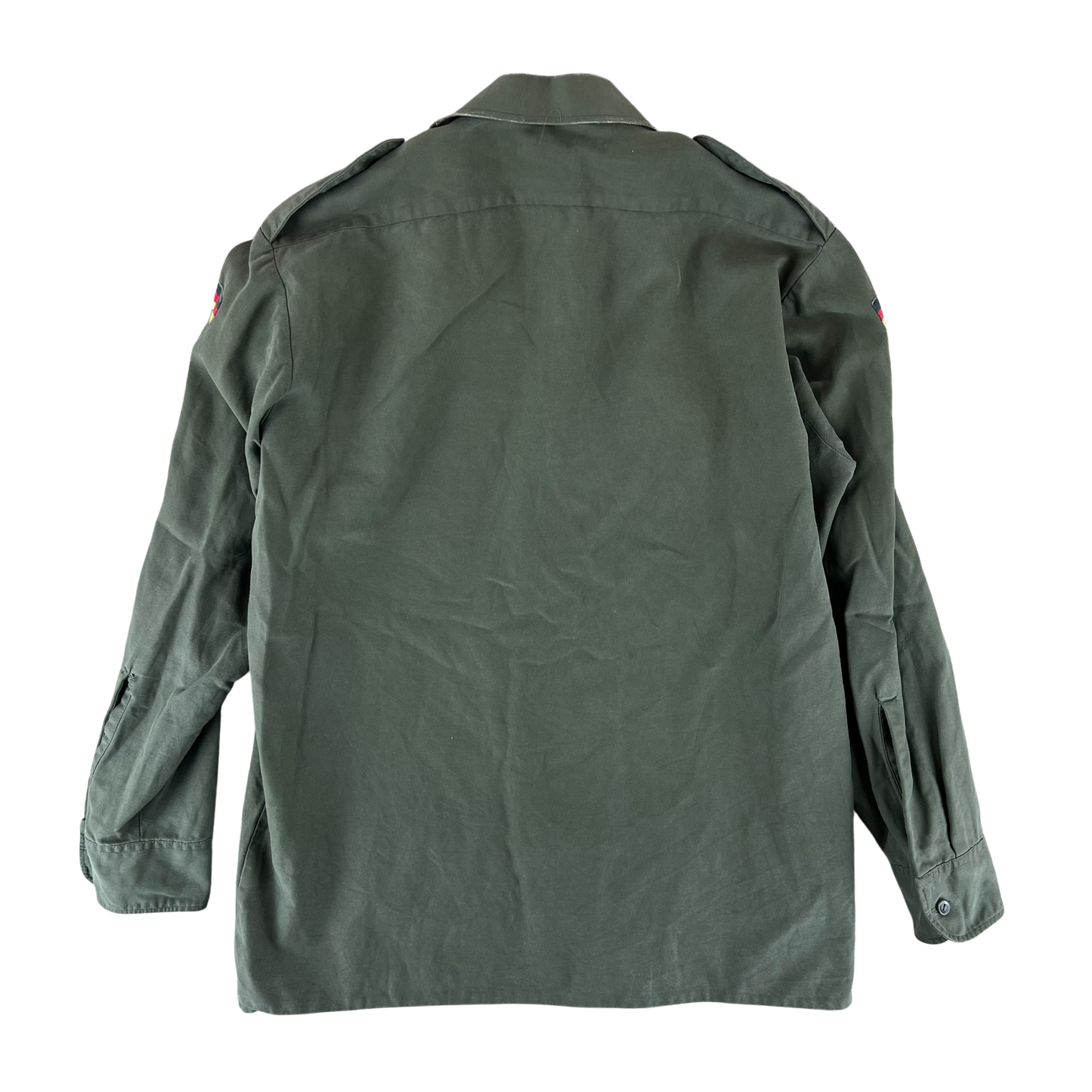 German Army Olive Green Long Sleeve Field Shirt - Large GrNr4