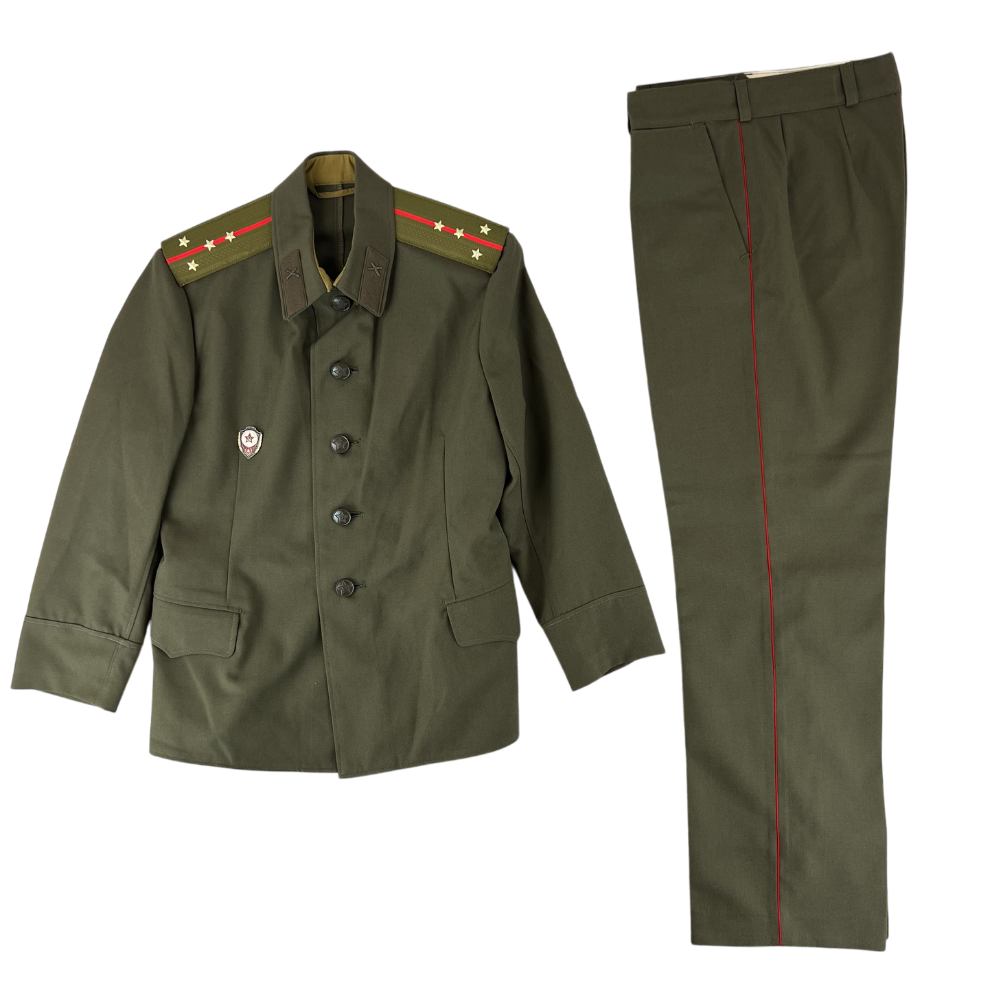 Soviet Red Army M69 Khaki Olive Jacket & Trouser Uniform Set - Medium