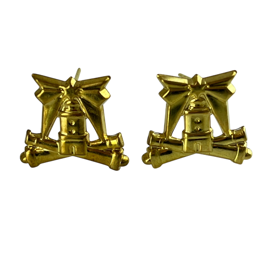 Finnish Army Coastal Artillery & Defence Collar Badges