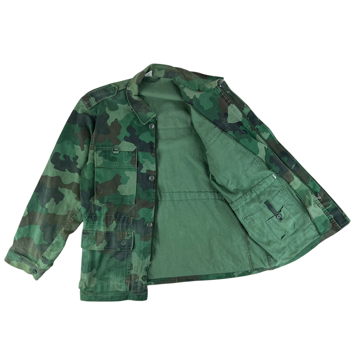 Serbian Army M93 Oak Leaf Camouflage Field Jacket - Large