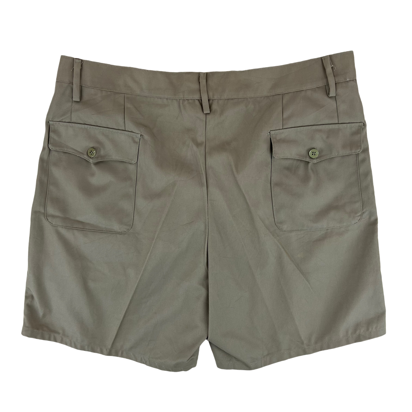 Italian Army Vintage Stone Chino Shorts - W37 L18