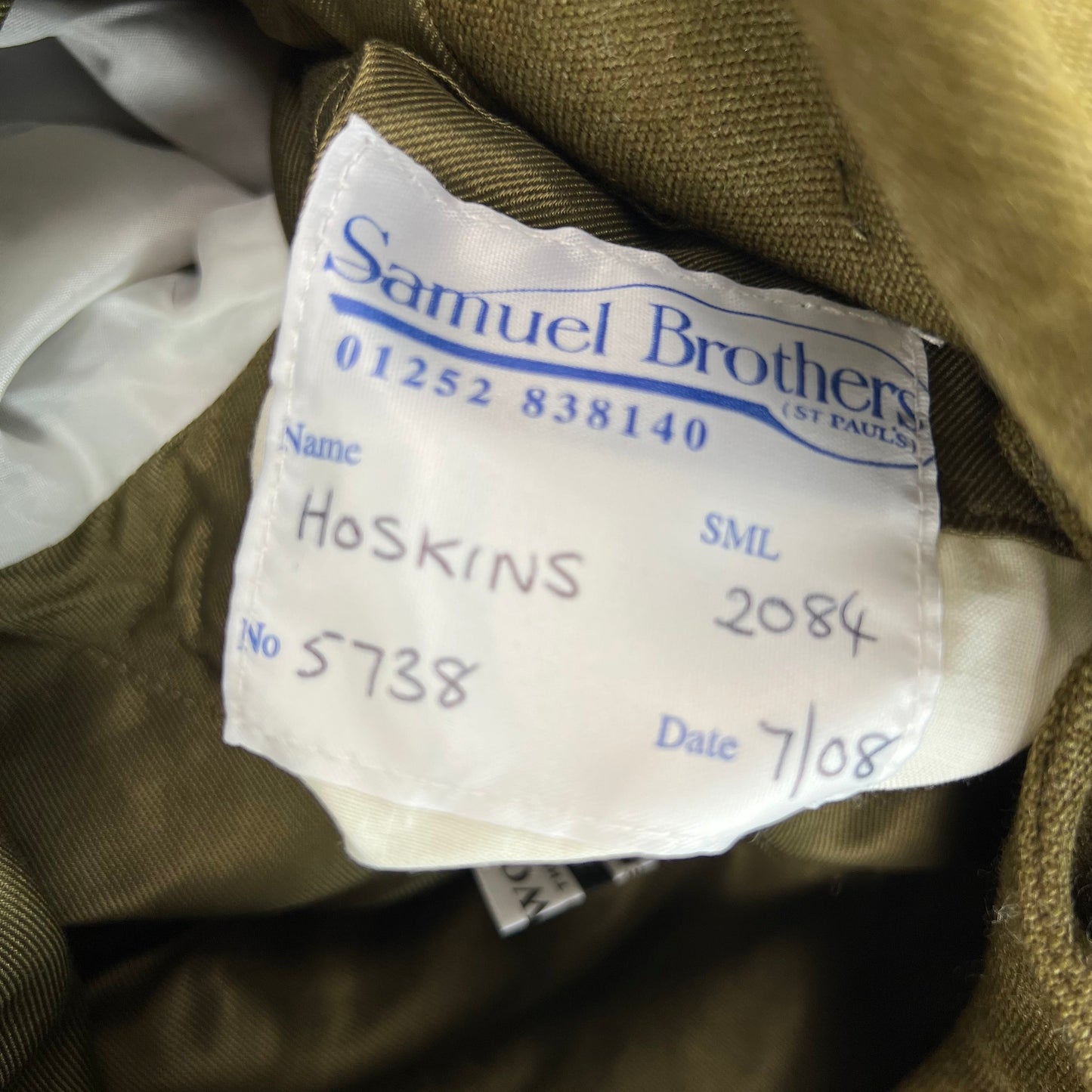 British Army No. 2 Dress Olive Green Jacket - RLC - Medium