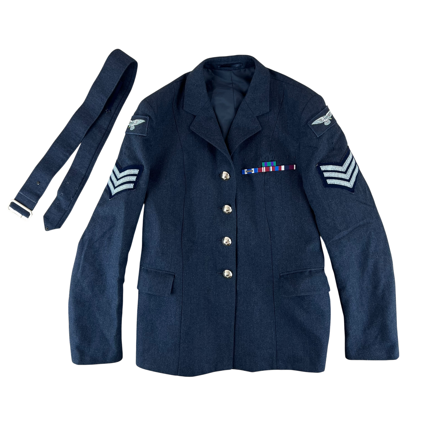 British Royal Air Force No. 1 OA Dress Jacket w/ Belt - WRAF - Medium