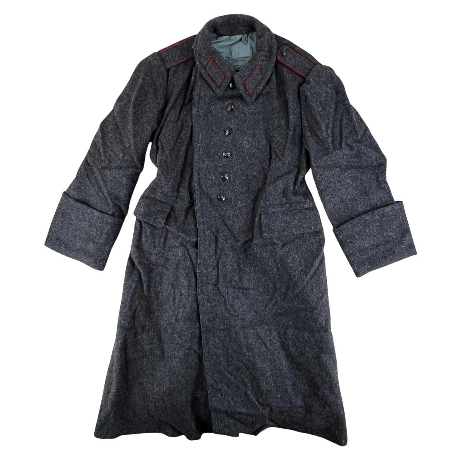 Bulgarian People's Army 70s Grey Wool Greatcoat - Medium