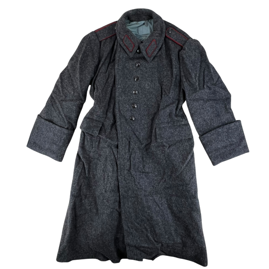 Bulgarian People's Army 70s Grey Wool Greatcoat - Medium