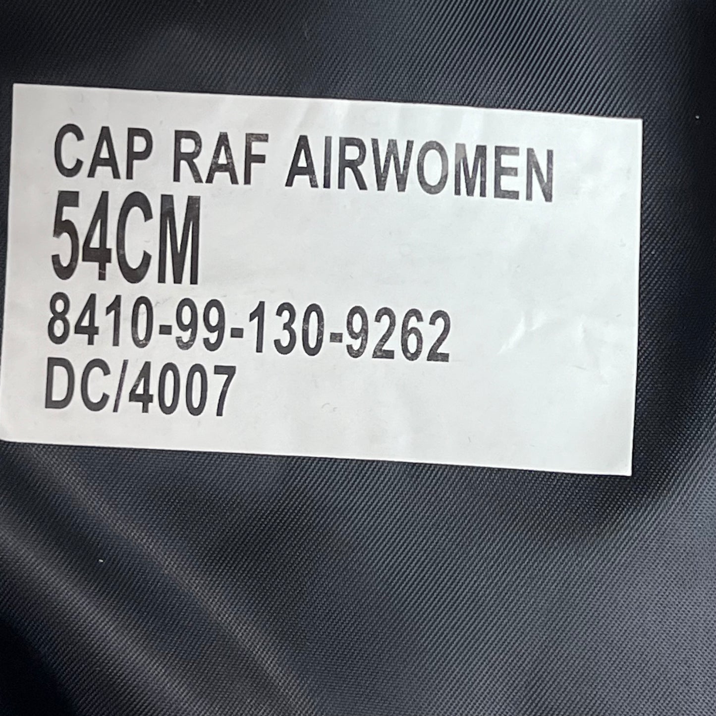 British Royal Air Force RAF Women's Dress Cap - X Small 54cm