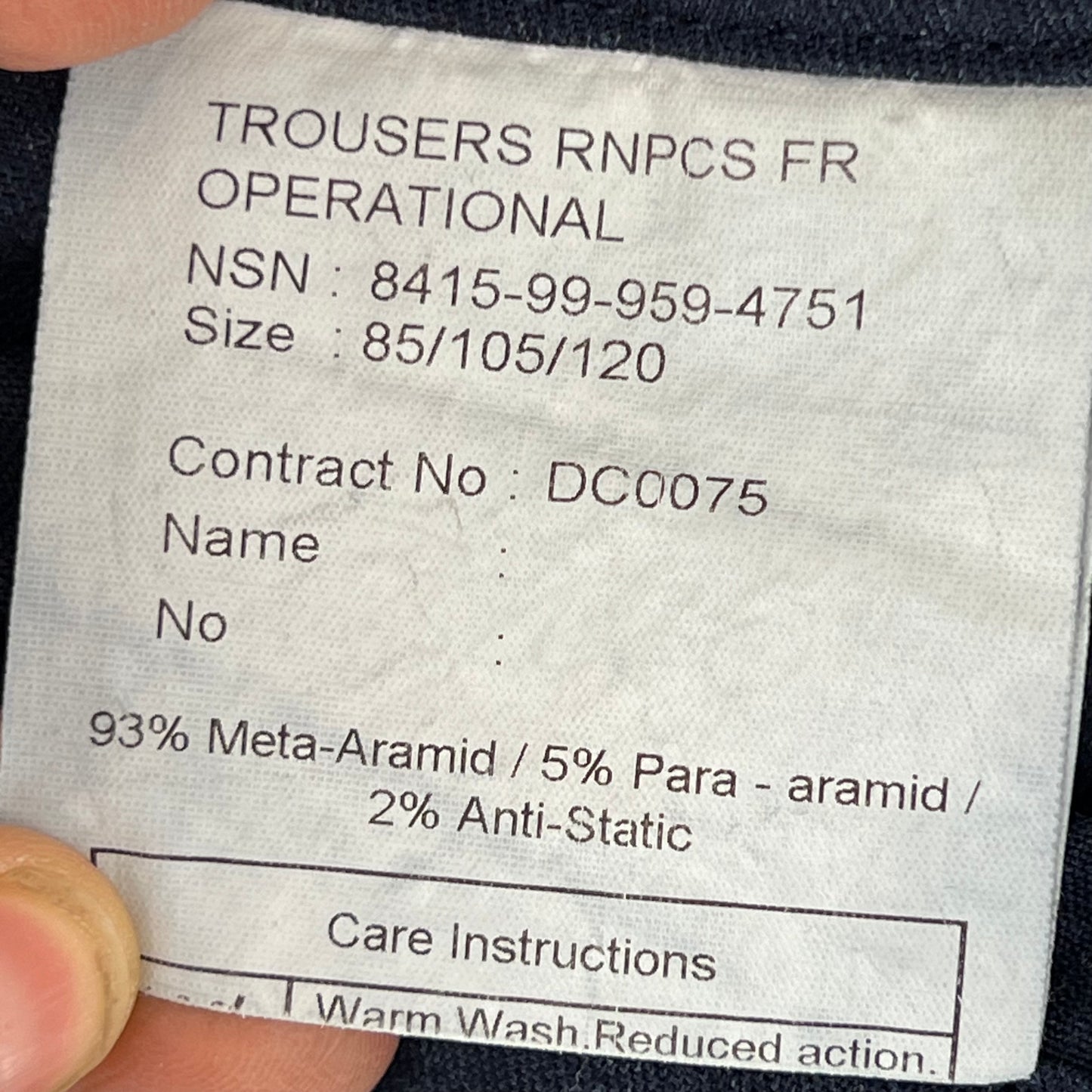 British Royal Navy FR Combat Trousers -