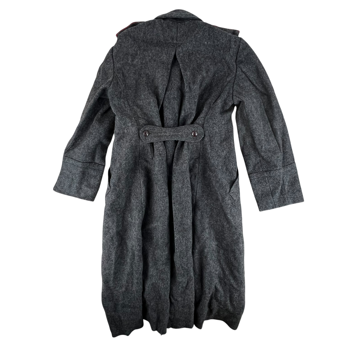 Bulgarian People's Army 60s Grey Wool Greatcoat - Medium