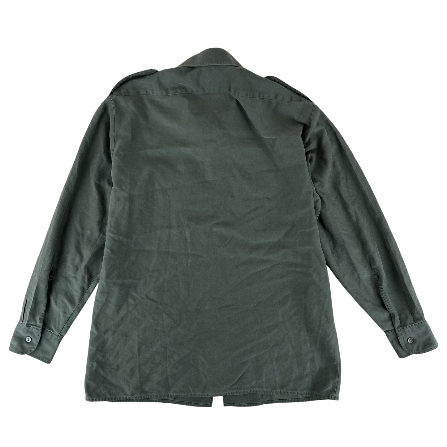 German Army Olive Green Long Sleeve Field Shirt - Large GrNr4