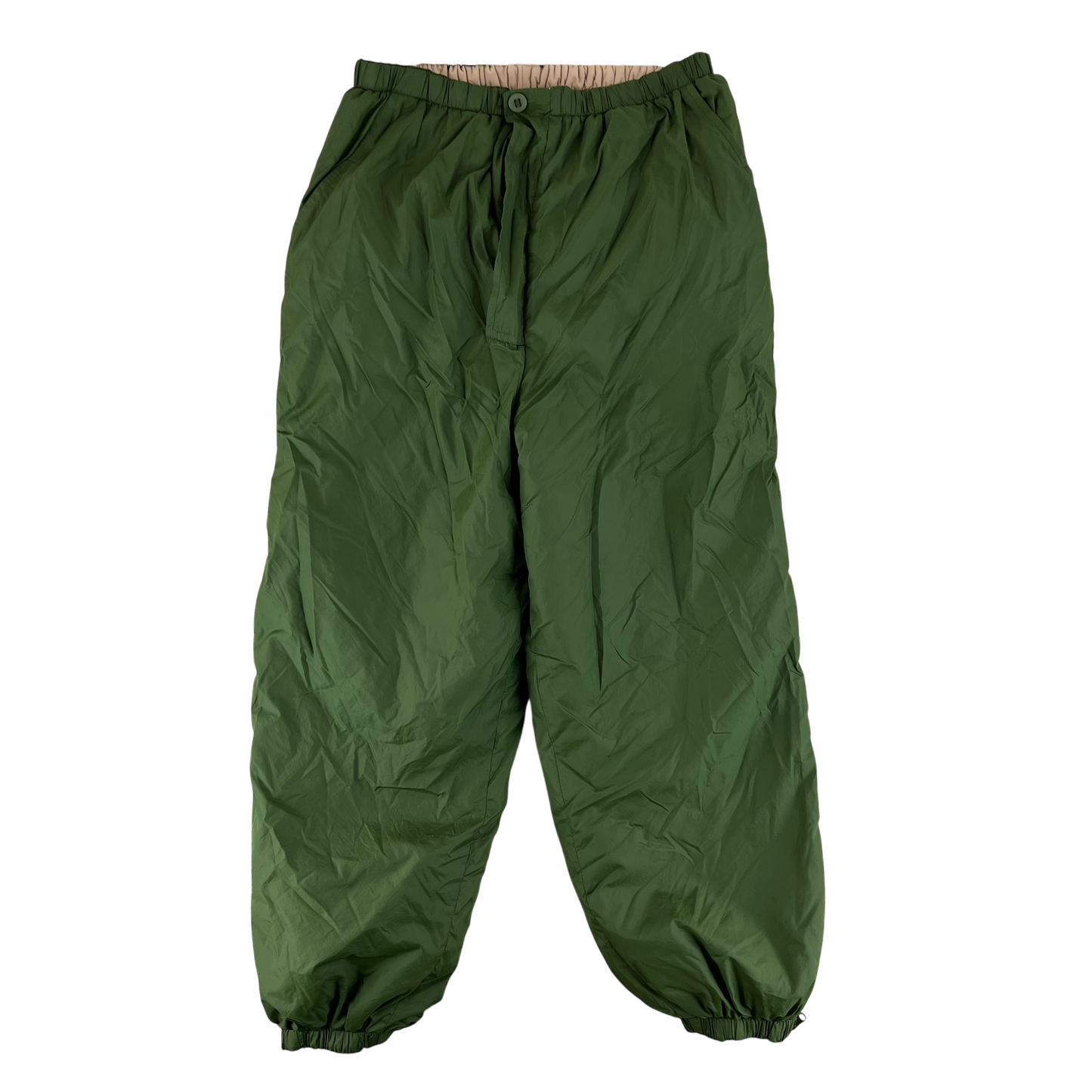 British Army Reversible Thermal Olive Green / Tan Quilted Trousers - W38 L29.5