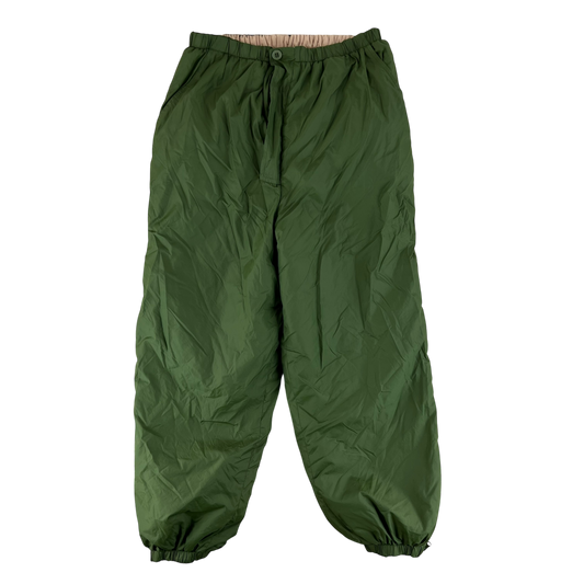 British Army Reversible Thermal Olive Green / Tan Quilted Trousers - W38 L29.5