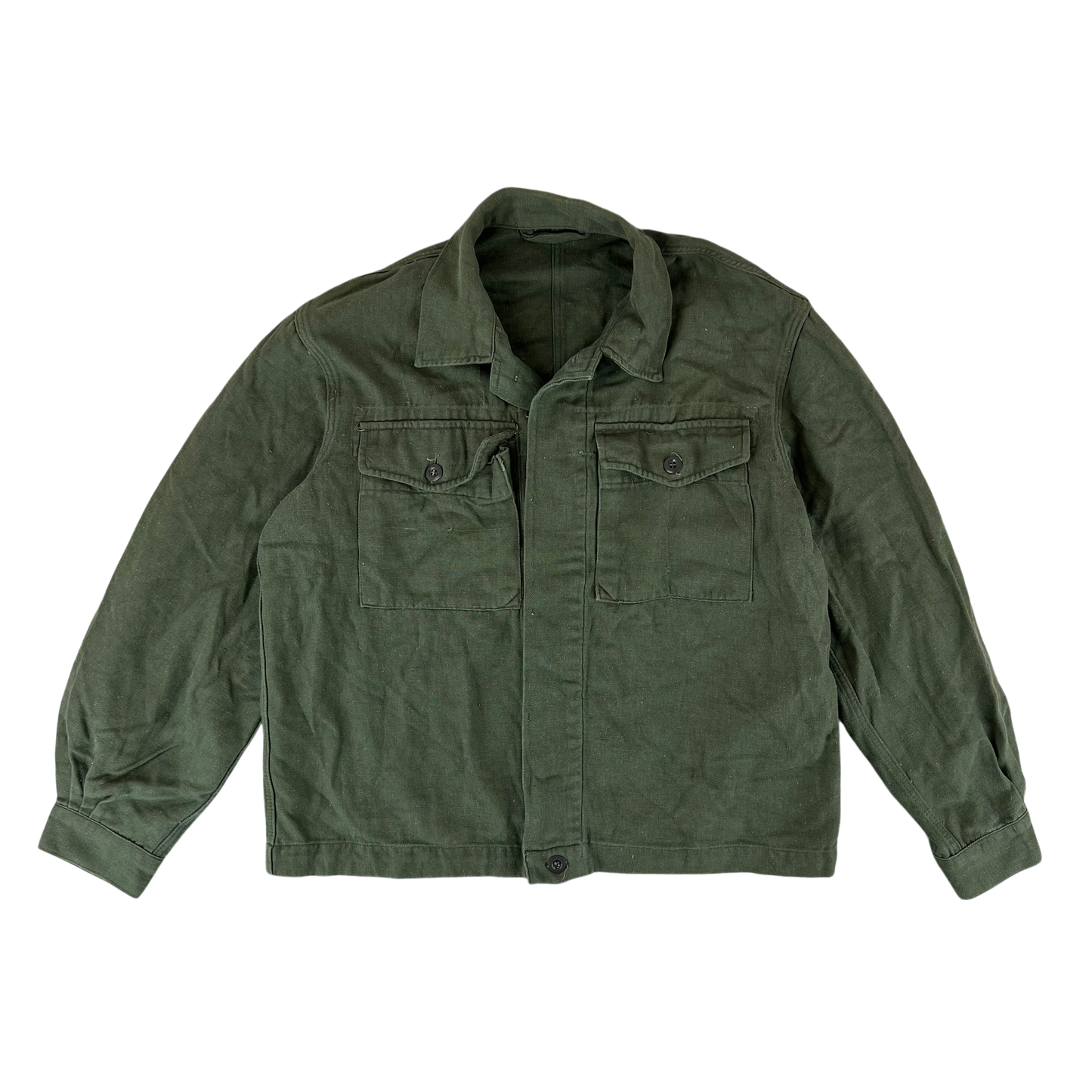 Czechoslovak People's Army 50's Olive Green Work Jacket - Large