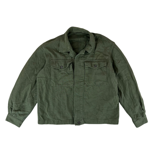 Czechoslovak People's Army 50's Olive Green Work Jacket - Large