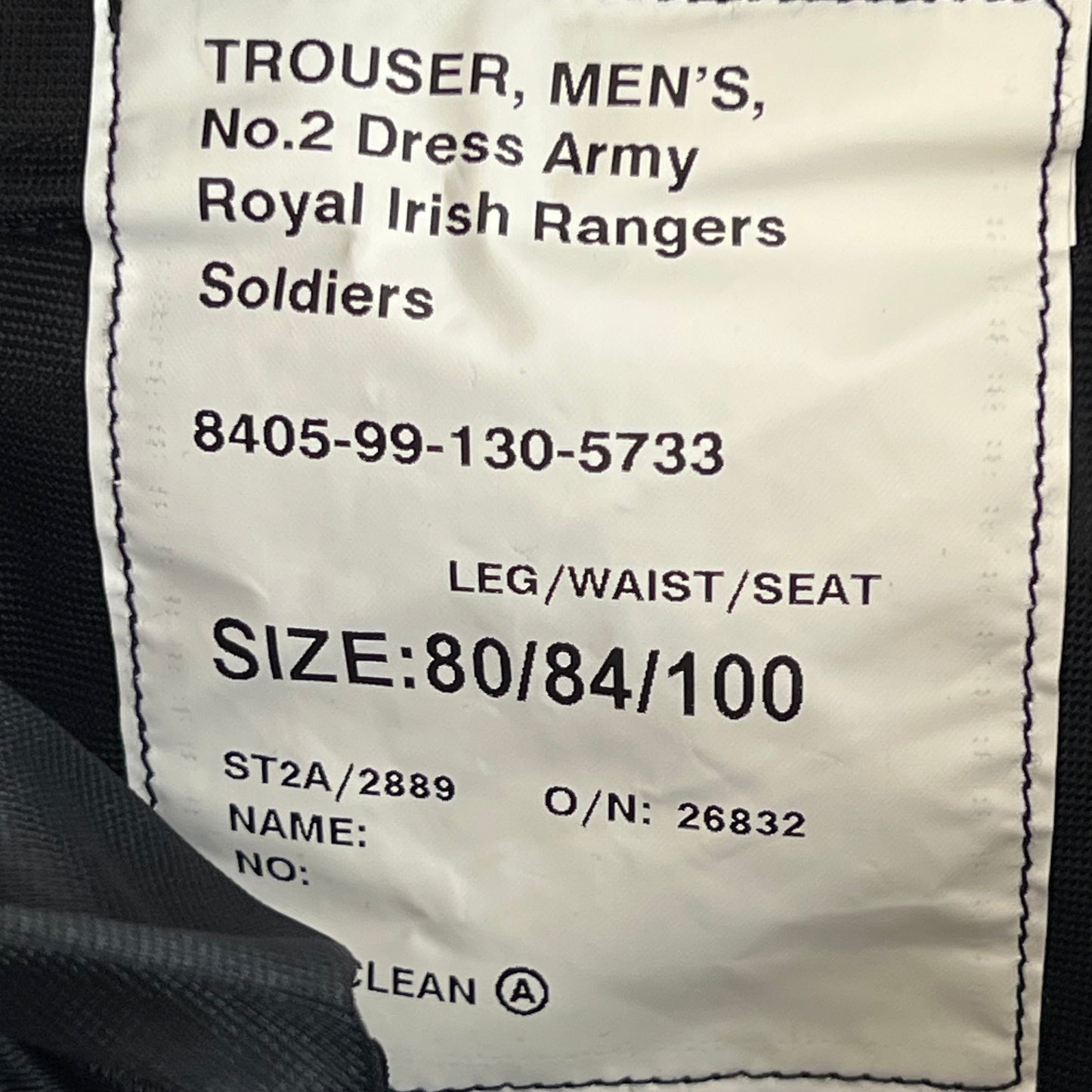 British Army Royal Irish Rangers No. 2 Dress Trousers - W32 L31