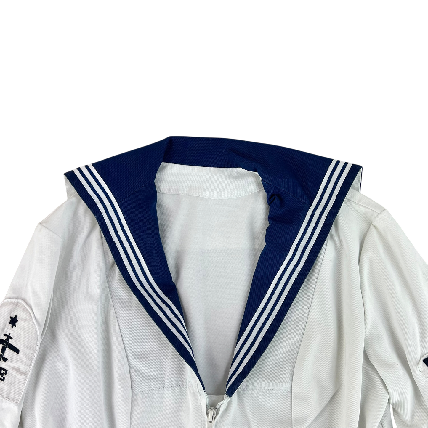 British Royal Navy Women's Class II White Jumper Sailor's Top - Medium 170/92