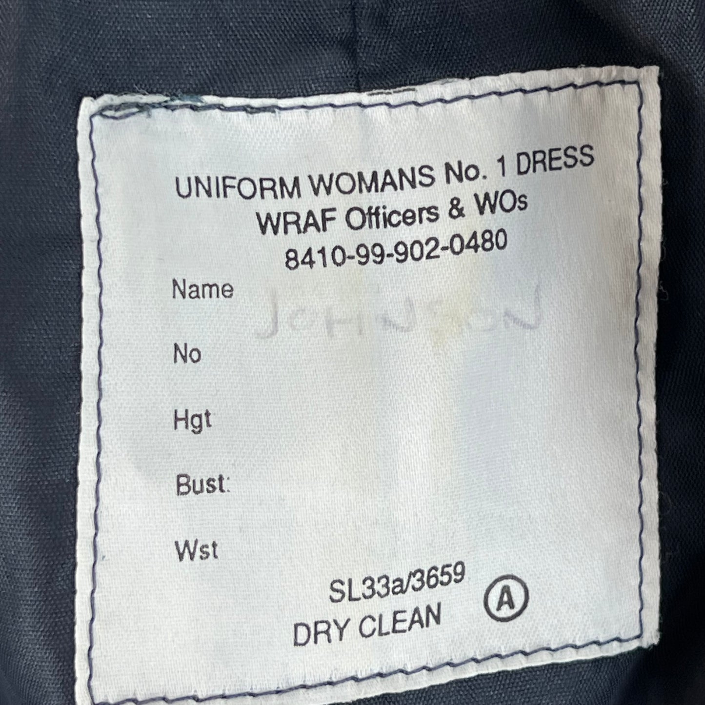 British Royal Air Force No. 1 Dress Jacket - WRAF Officers & WOs - XX Small