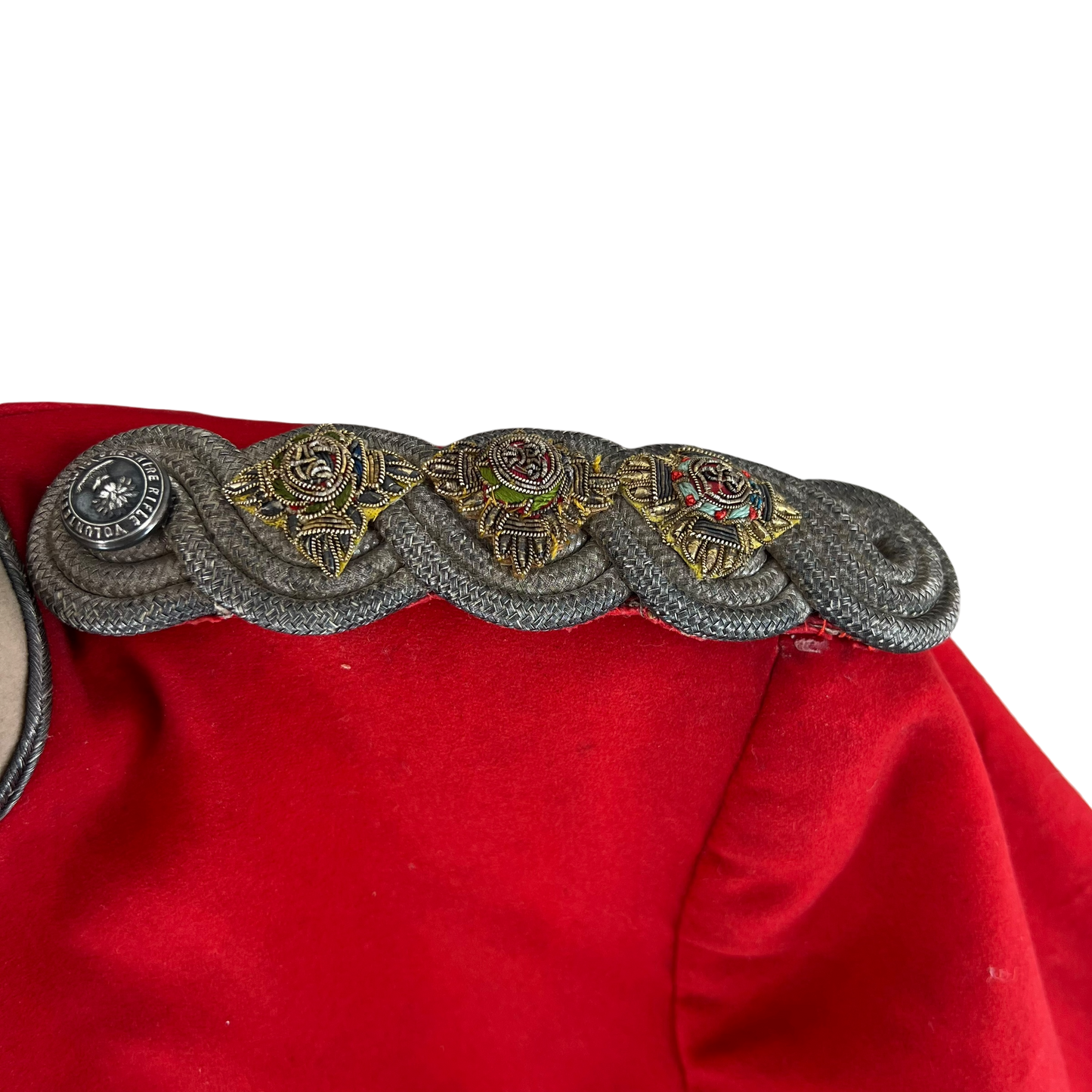 British Army Victorian Officer's Scarlet Tunic - Cheshire Rifle Volunteers - Small