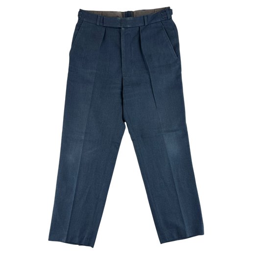 British RAF 72 Pattern Blue-Grey Dress Trousers - W33 L30
