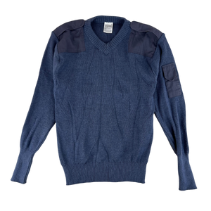 British RAF Wool V Neck Pullover Jersey Jumper - Large 112cm