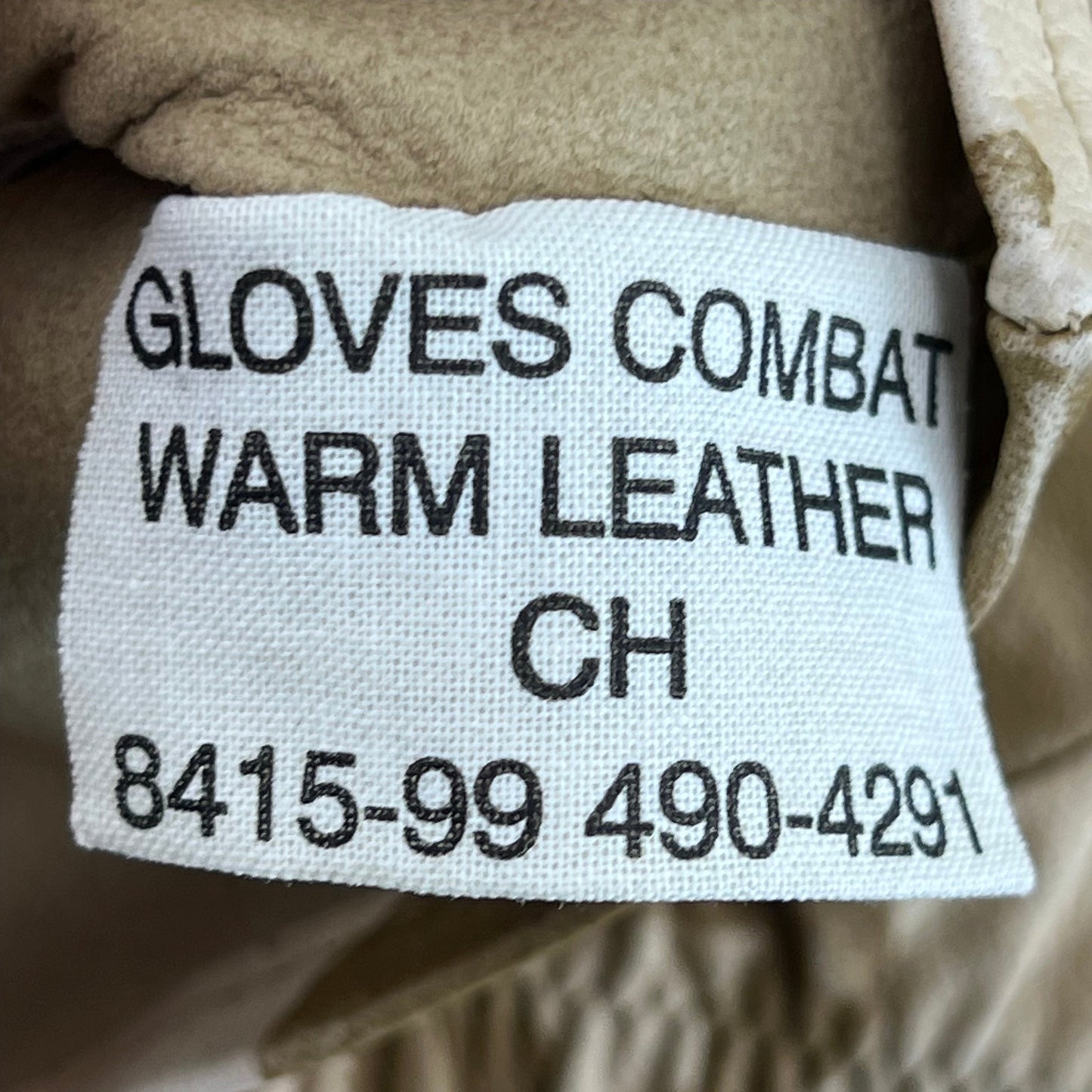 British Army Desert DPM Camouflage Warm Weather Leather Gloves - X Large SIZE 10