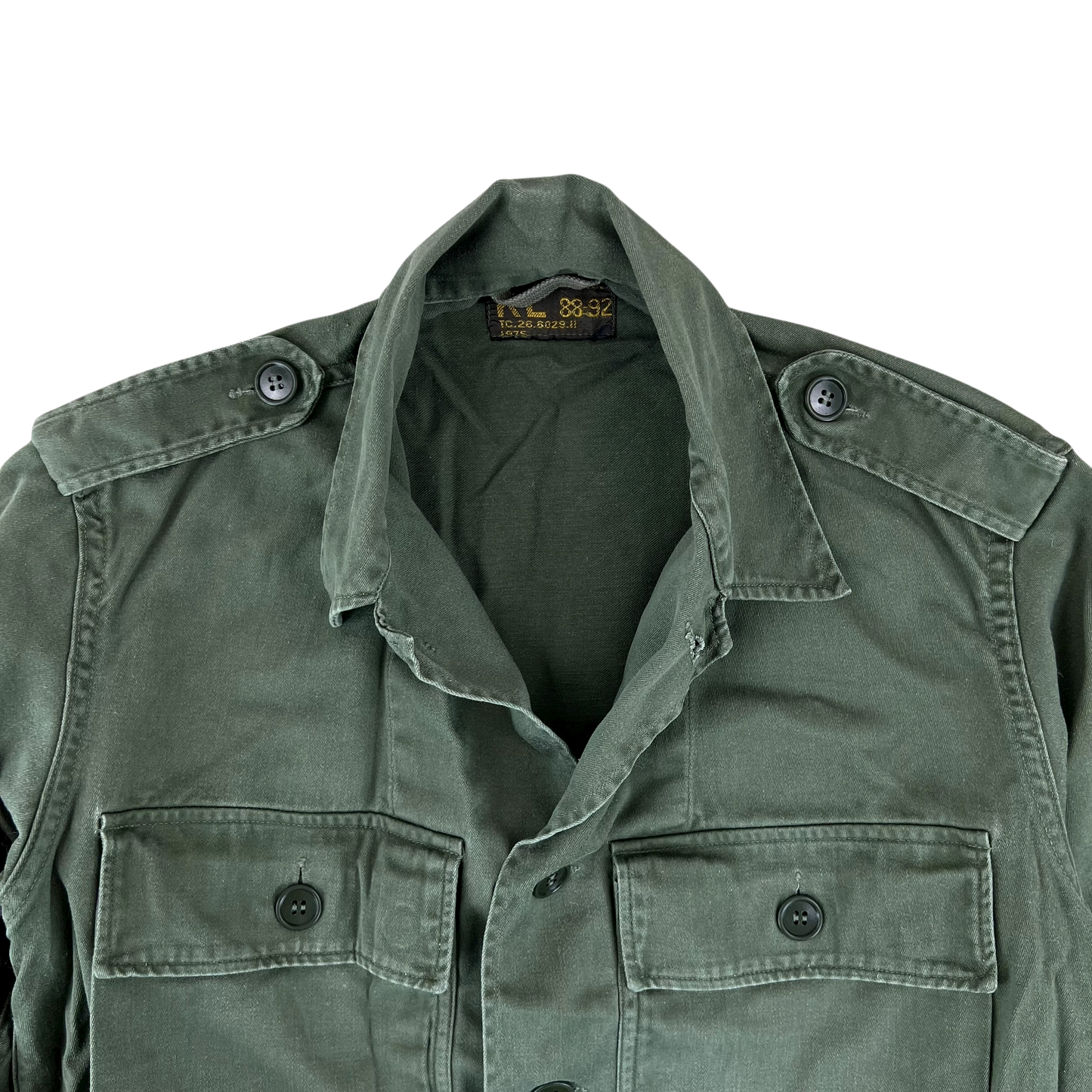 Dutch Army 70s Field Shirt Green Long Sleeve - Medium