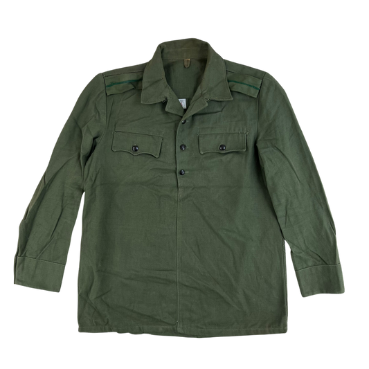 Bulgarian People's Army Olive Green Cossack Shirt - Large