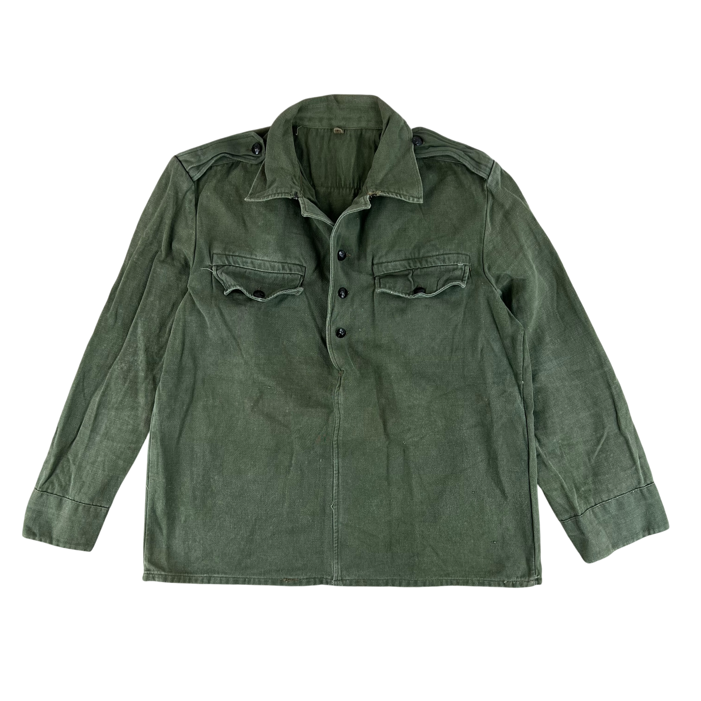 Bulgarian People's Army Olive Green Cossack Shirt - Large