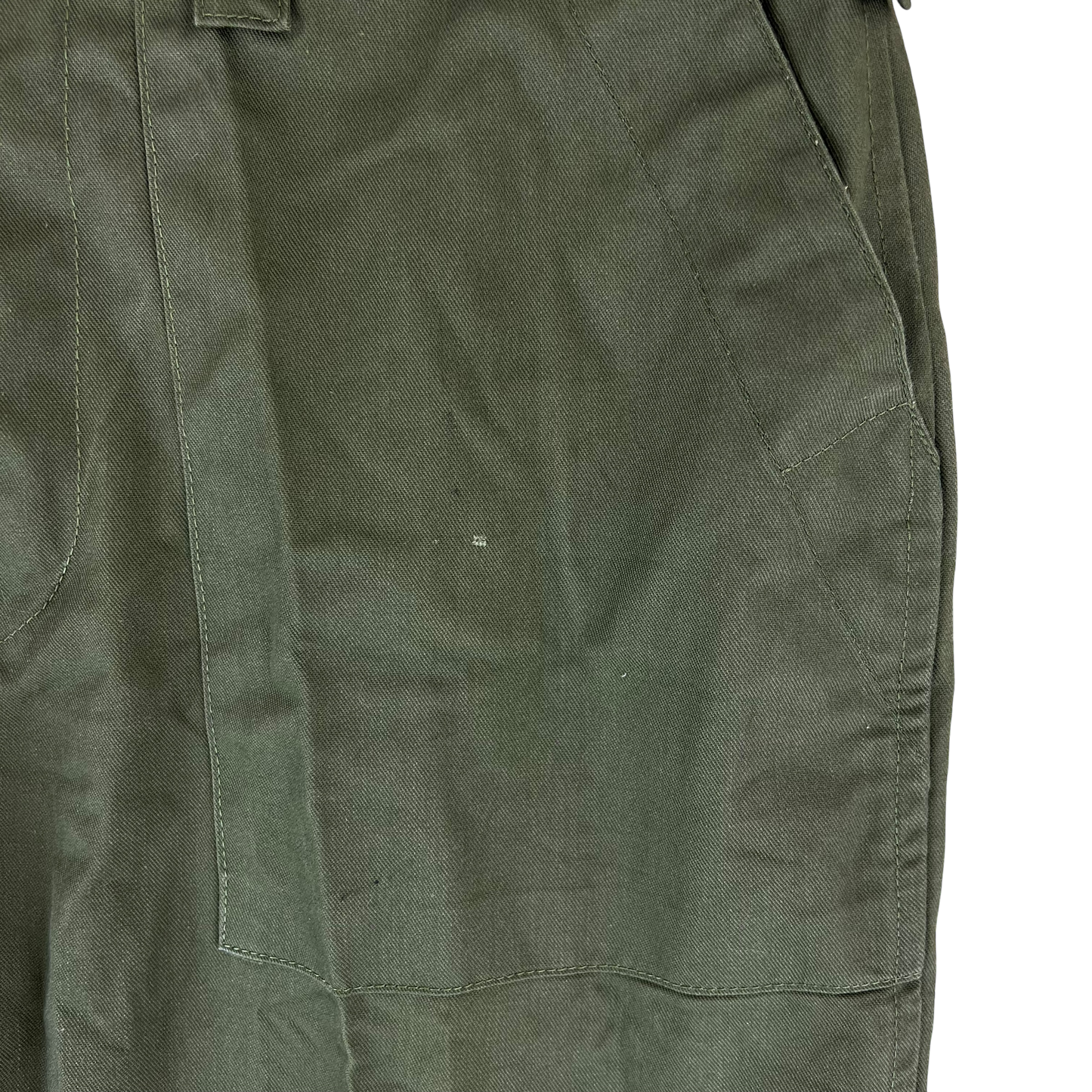 British Army Olive Green Fatigue Work Trousers - W32 L31
