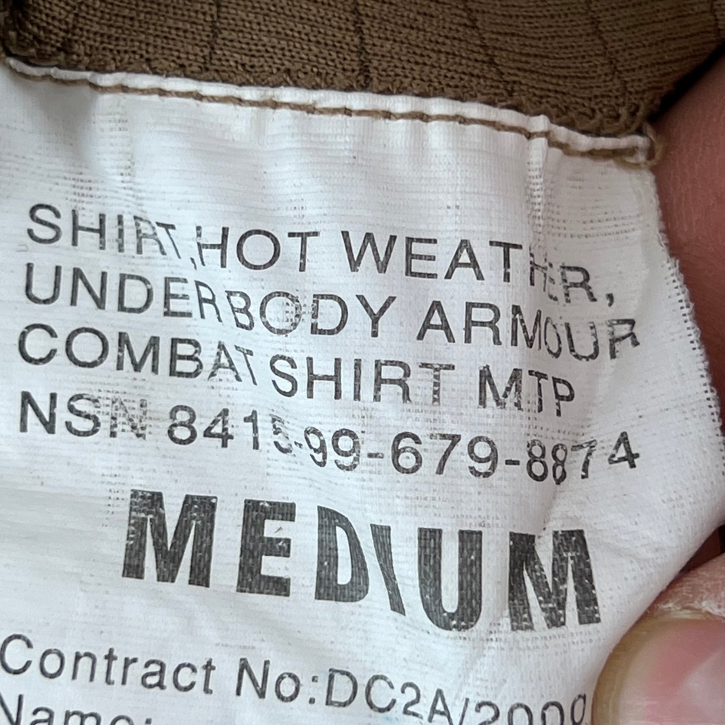 British Army MTP Camouflage Brown UBACS Combat Shirt - Medium
