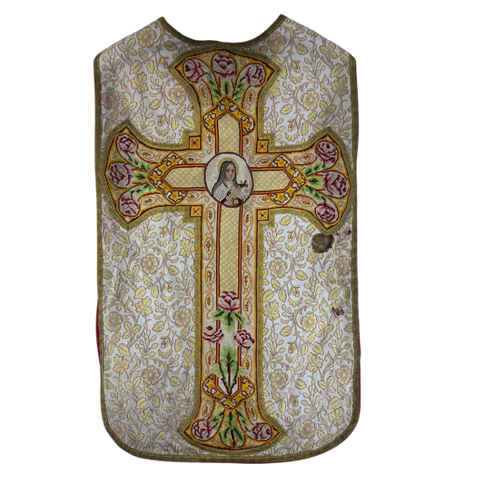 Antique Roman Chasuble - Saint Thérèse
