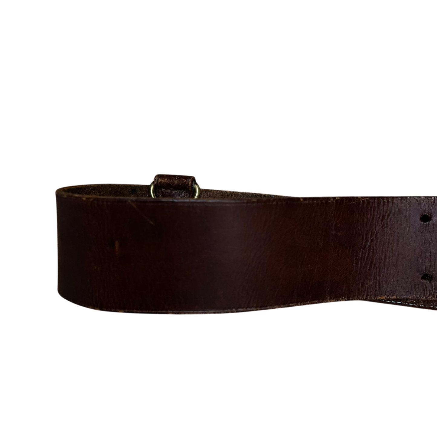 British Army Oxblood Sam Browne's Leather Belt - Medium / Large