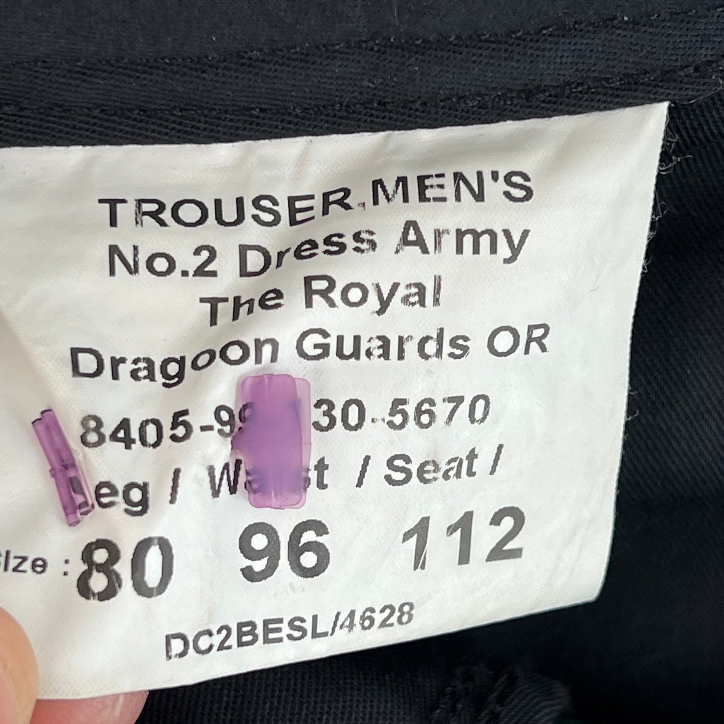 British Army Royal Dragoon Guards No. 2 Dress Trousers - W37 L31