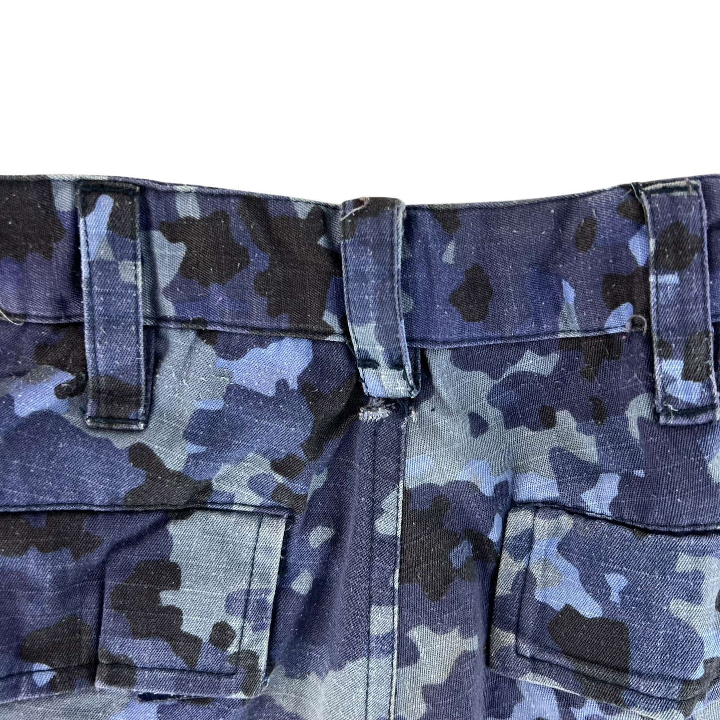 Romanian Navy M2017 Blue Camouflage Ripstop Trousers - W32 L31