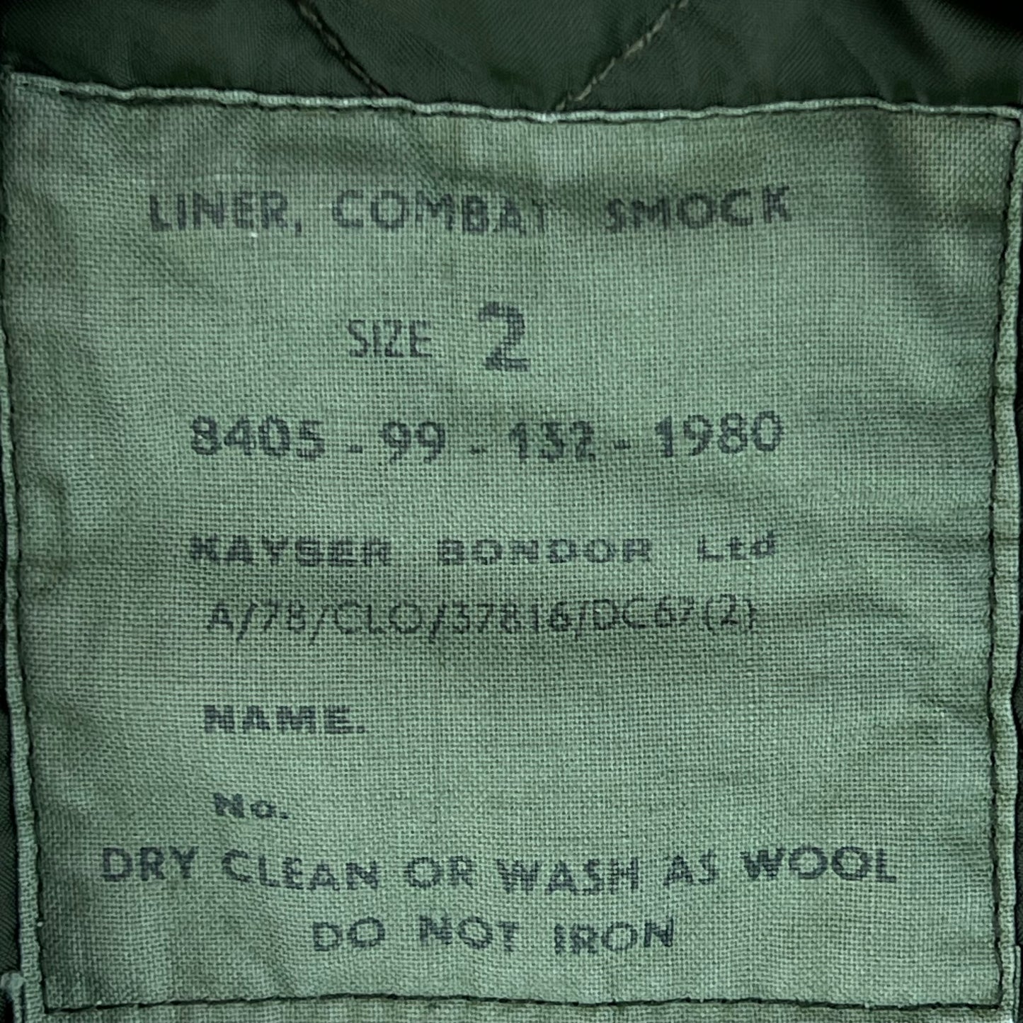 British Army Cold Weather Jacket Gilet Liner - Large SIZE 2