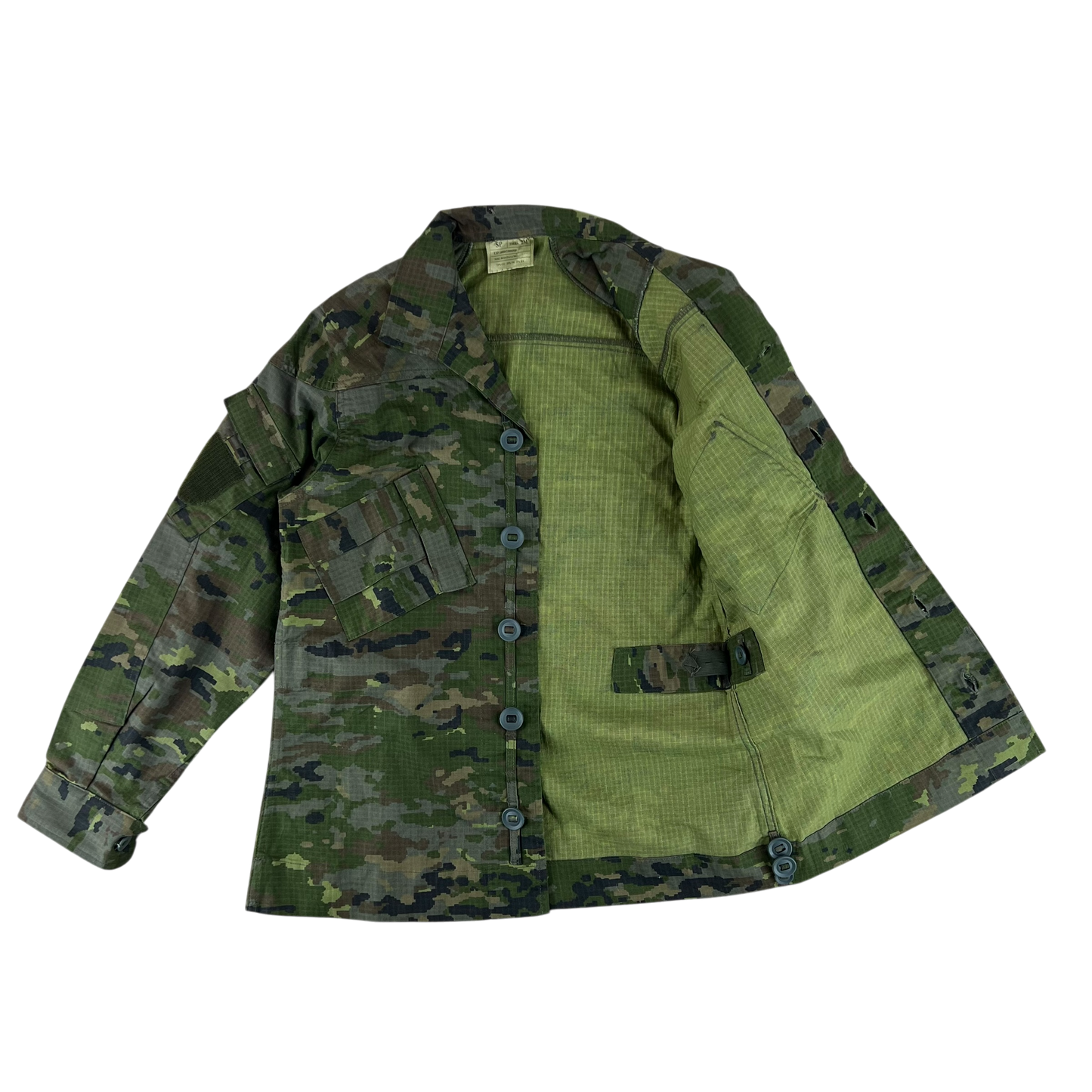 Spanish Army M09 Pixel Leaf Camouflage Ripstop Jacket - Medium