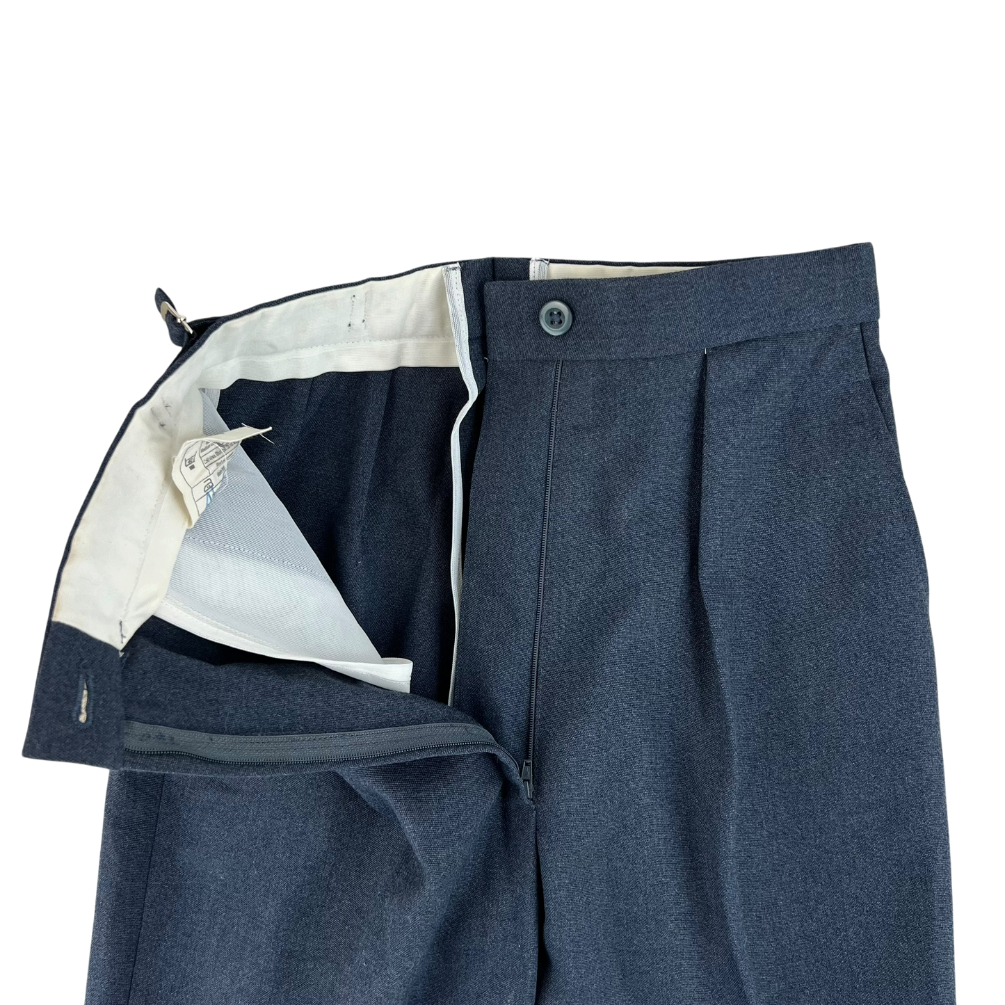 British RAF Women's 72 Pattern Lightweight Blue-Grey Dress Trousers - W28 L29.5
