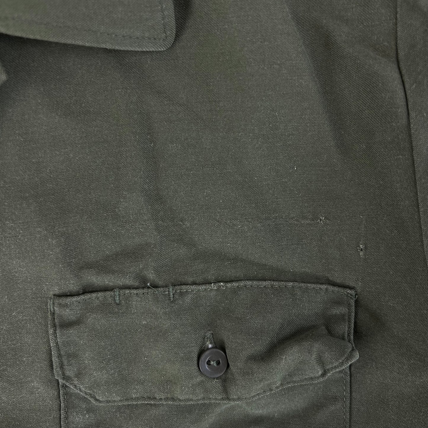German Army Olive Green Long Sleeve Field Shirt - Large GrNr4
